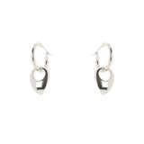Orecchini cerchio e goccia pendente Deva - Argento - Sodini Bijoux