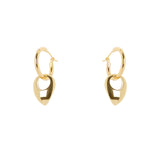 Orecchini cerchio e goccia pendente Deva - Oro - Sodini Bijoux