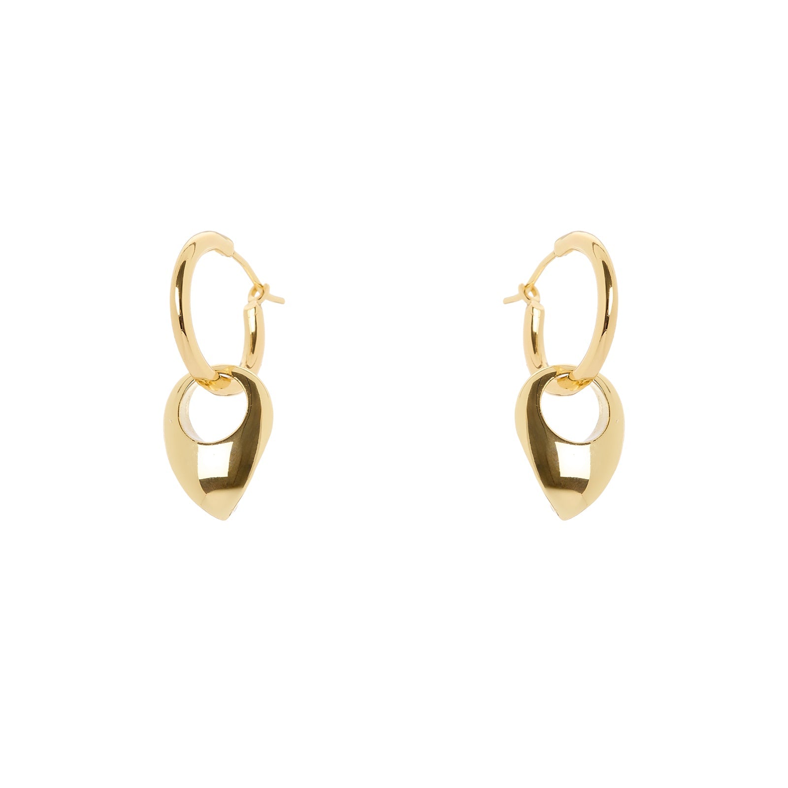 Orecchini cerchio e goccia pendente Deva - Oro - Sodini Bijoux