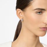 Piccoli orecchini goccia cava pavè  Deva - Oro - Sodini Bijoux