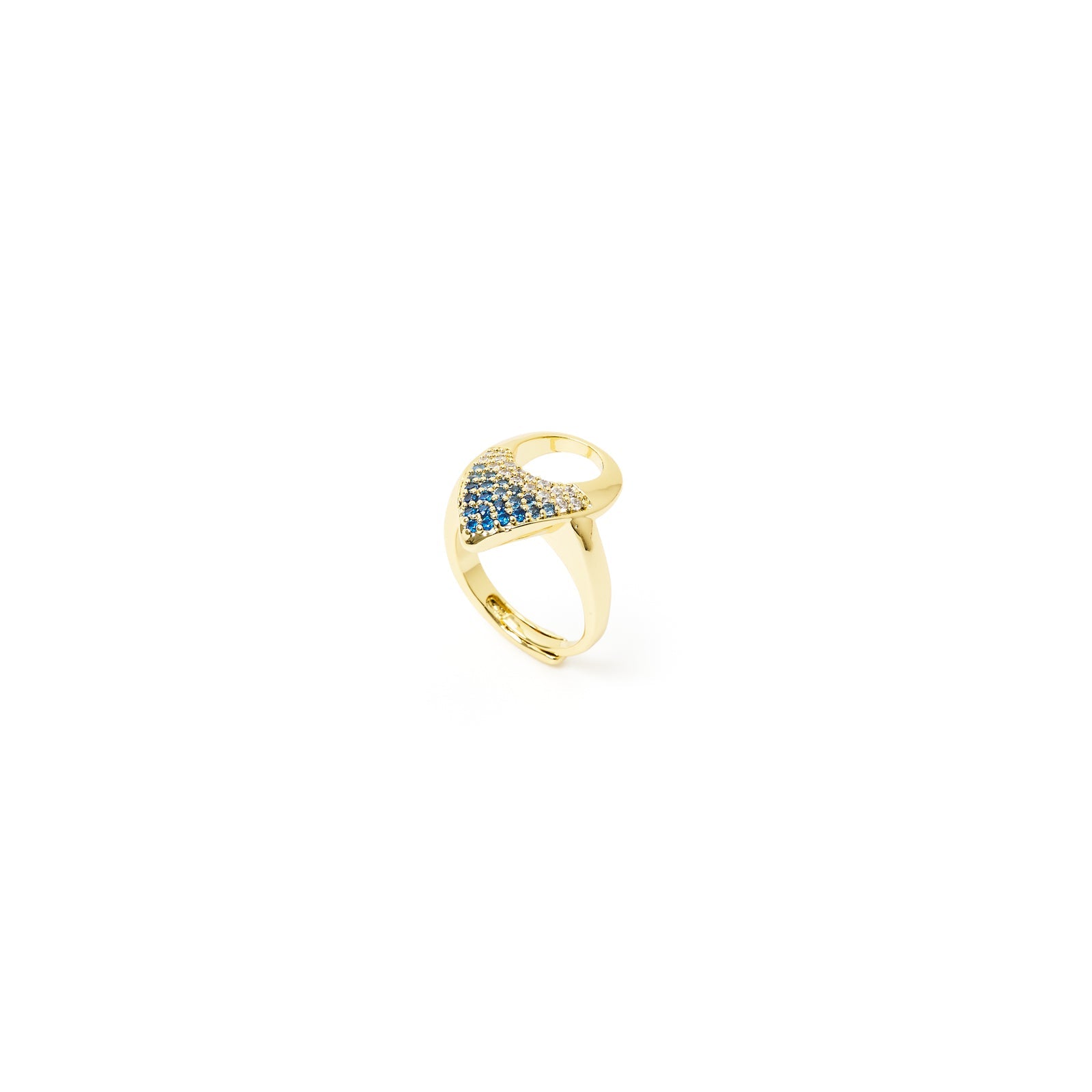 Anello goccia pavè Deva - Oro - Sodini Bijoux
