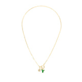 Collana corta Summer Mania con charm cactus - Verde - Sodini Bijoux