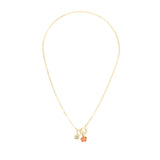 Collana corta Summer Mania con charm fiorellino - Arancio - Sodini Bijoux