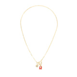 Collana corta Summer Mania con charm  cabina - Rosso - Sodini Bijoux