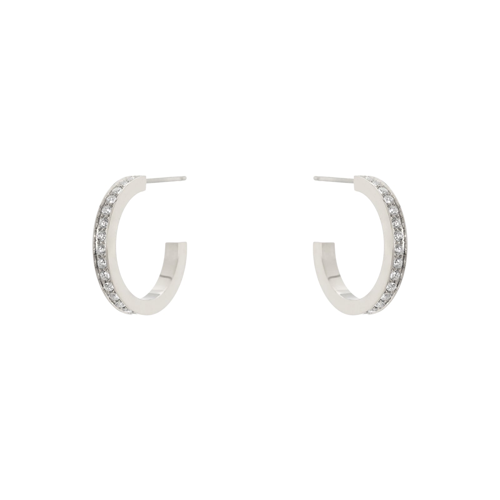 Orecchini cerchio veretta Holy - Argento - Sodini Bijoux
