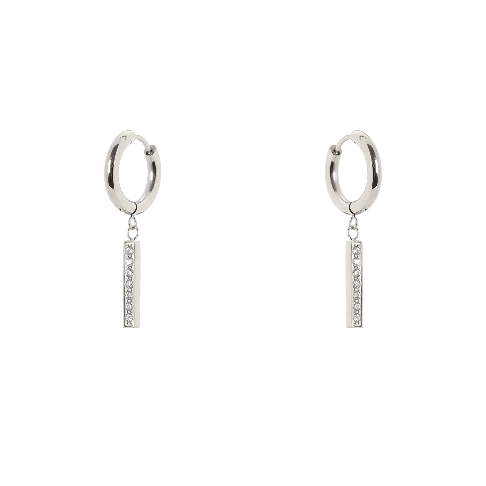 Orecchini cerchietto barretta Holy - Argento - Sodini Bijoux