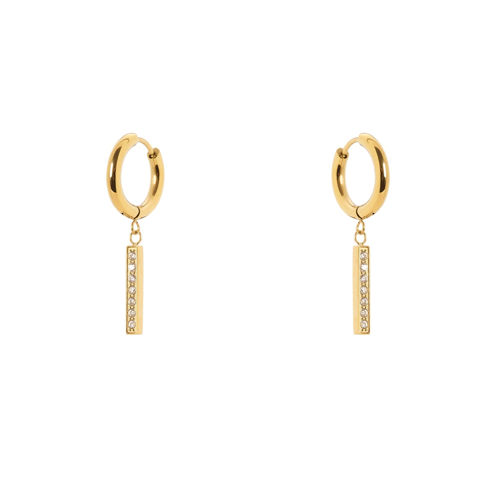 Orecchini cerchietto barretta Holy - Oro - Sodini Bijoux