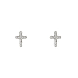 Orecchini piccola croce Holy - Argento - Sodini Bijoux