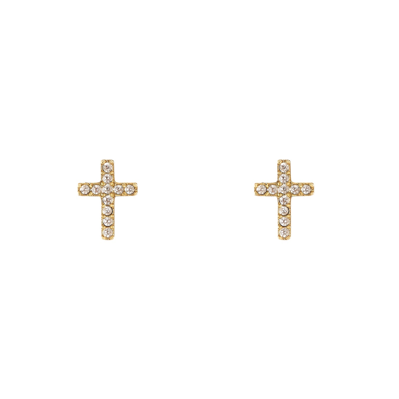 Orecchini piccola croce Holy - Oro - Sodini Bijoux