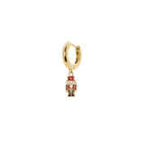 Orecchini con cerchio e schiaccianoci Momenti mania - Multicolor - Sodini Bijoux