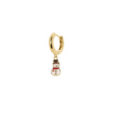 Orecchini con cerchio e pupazzo di neve Momenti mania - Multicolor - Sodini Bijoux