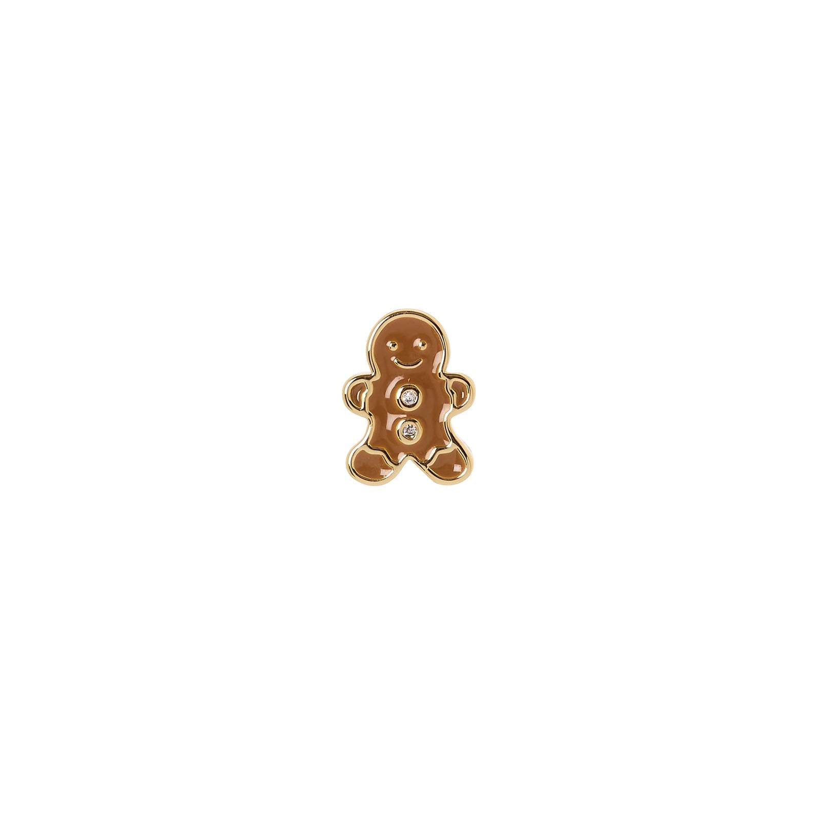 Orecchini con omino di pan di zenzero Momenti mania - Marrone - Sodini Bijoux