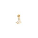 Pendente con pattino Momenti mania - Bianco - Sodini Bijoux