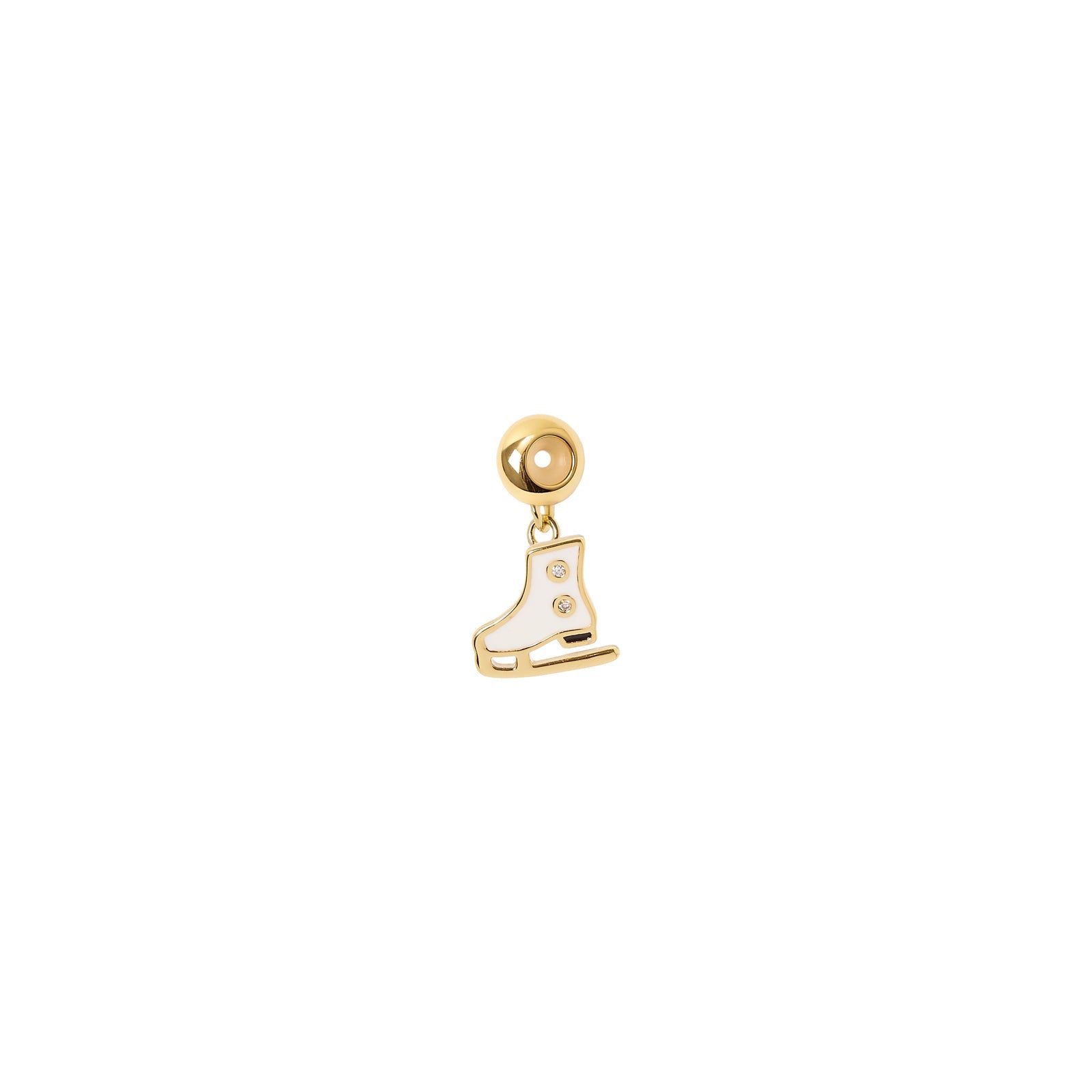 Pendente con pattino Momenti mania - Bianco - Sodini Bijoux