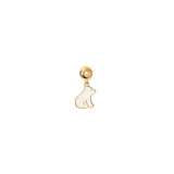 Pendente con orso polare Momenti mania - Bianco - Sodini Bijoux