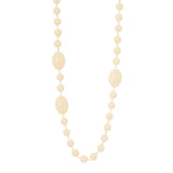 Collana lunga boule elementi ovali Vieste - Avorio - Sodini Bijoux