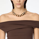 Girocollo a bonbon Vieste - Avorio e ambra - Sodini Bijoux