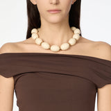 Collana corta a olivine Vieste - Avorio - Sodini Bijoux