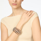 Bangle elastico in resina - Avorio e ambra - Sodini Bijoux