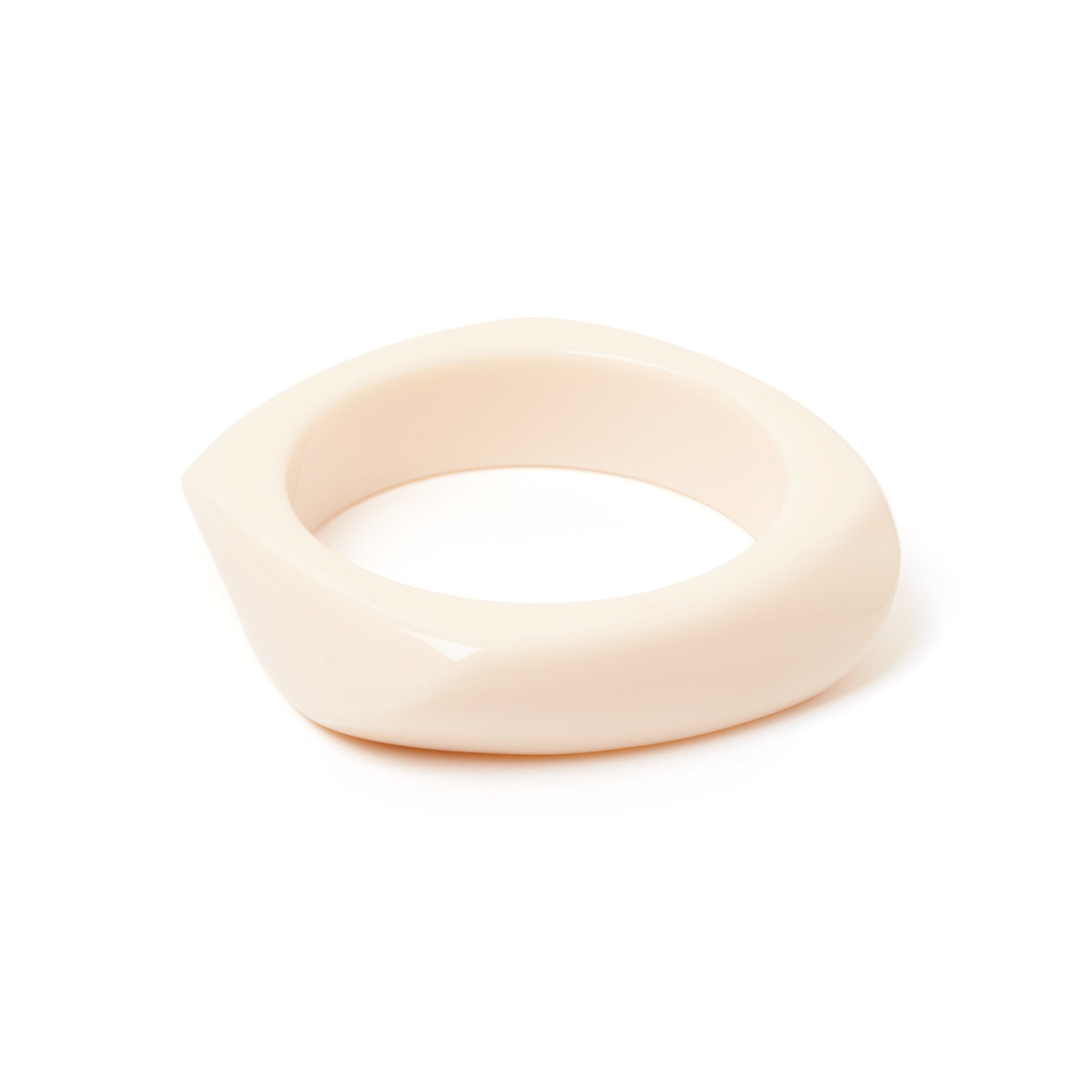 Bracciale rigido fascia ad angoli Vieste - Avorio - Sodini Bijoux