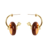 Orecchini a cerchio bonbon anellini boule Vieste - Ambra - Sodini Bijoux