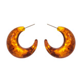 Orecchini a cerchio affusolato Vieste - Ambra - Sodini Bijoux