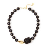 Collana grandi boule Filicudi - Nero - Sodini Bijoux