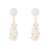 Orecchini cupolina e goccia Filicudi - Bianco - Sodini Bijoux