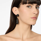 Orecchini cupolina e goccia Filicudi - Nero - Sodini Bijoux