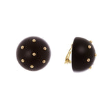 Orecchini a cupola Filicudi - Nero - Sodini Bijoux