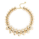 Collana corta con gemme metallo a due dimensioni Cocoon - Oro - Sodini Bijoux