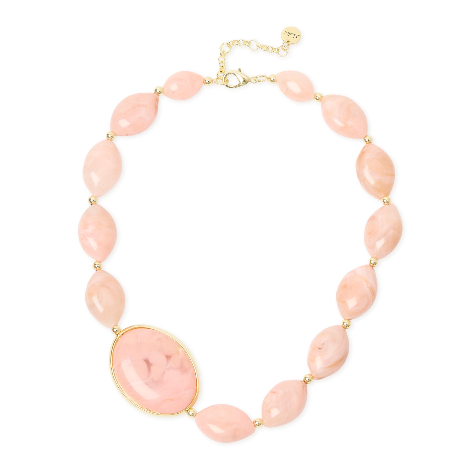 Collana corta grandi ciottoli Harper - Rosa - Sodini Bijoux