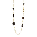 Collana lunga catena ciottoli Harper - Nero - Sodini Bijoux