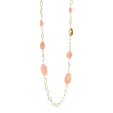Collana lunga catena ciottoli Harper - Rosa - Sodini Bijoux