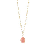 Collana lunga catena cabochon Harper - Rosa - Sodini Bijoux