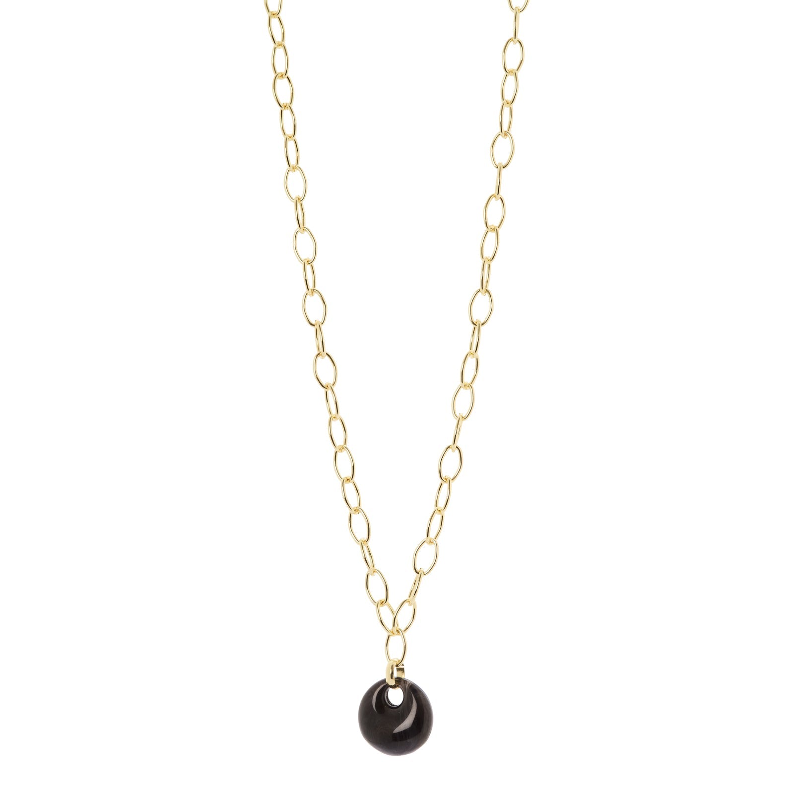 Collana catena disco Harper - Nero - Sodini Bijoux
