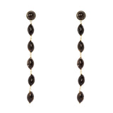 Orecchini molto lunghi Harper - Nero - Sodini Bijoux