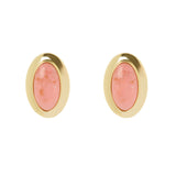 Orecchini cabochon in cornice Harper - Rosa - Sodini Bijoux