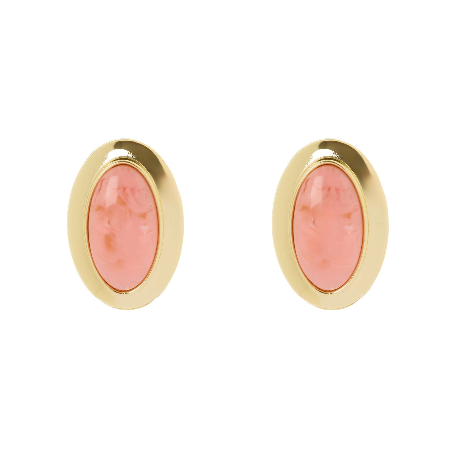 Orecchini cabochon in cornice Harper - Rosa - Sodini Bijoux