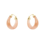 Orecchini cerchio svasato Harper - Rosa - Sodini Bijoux