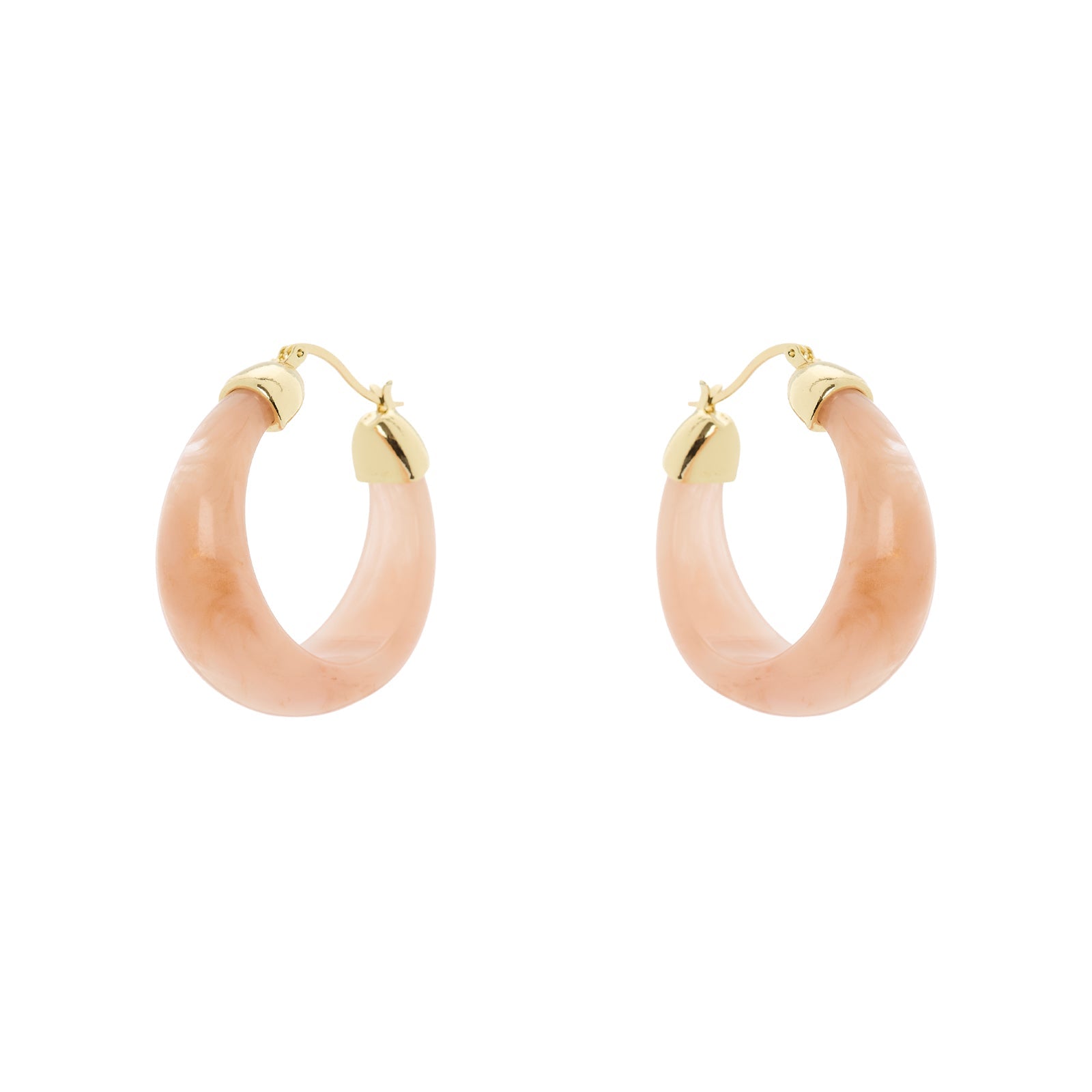 Orecchini cerchio svasato Harper - Rosa - Sodini Bijoux