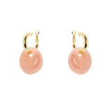 Orecchini cerchietto e pendente Harper - Rosa - Sodini Bijoux