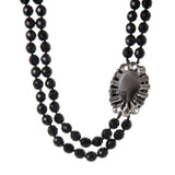 Collana con charm laterale Marlene - Nero - Sodini Bijoux
