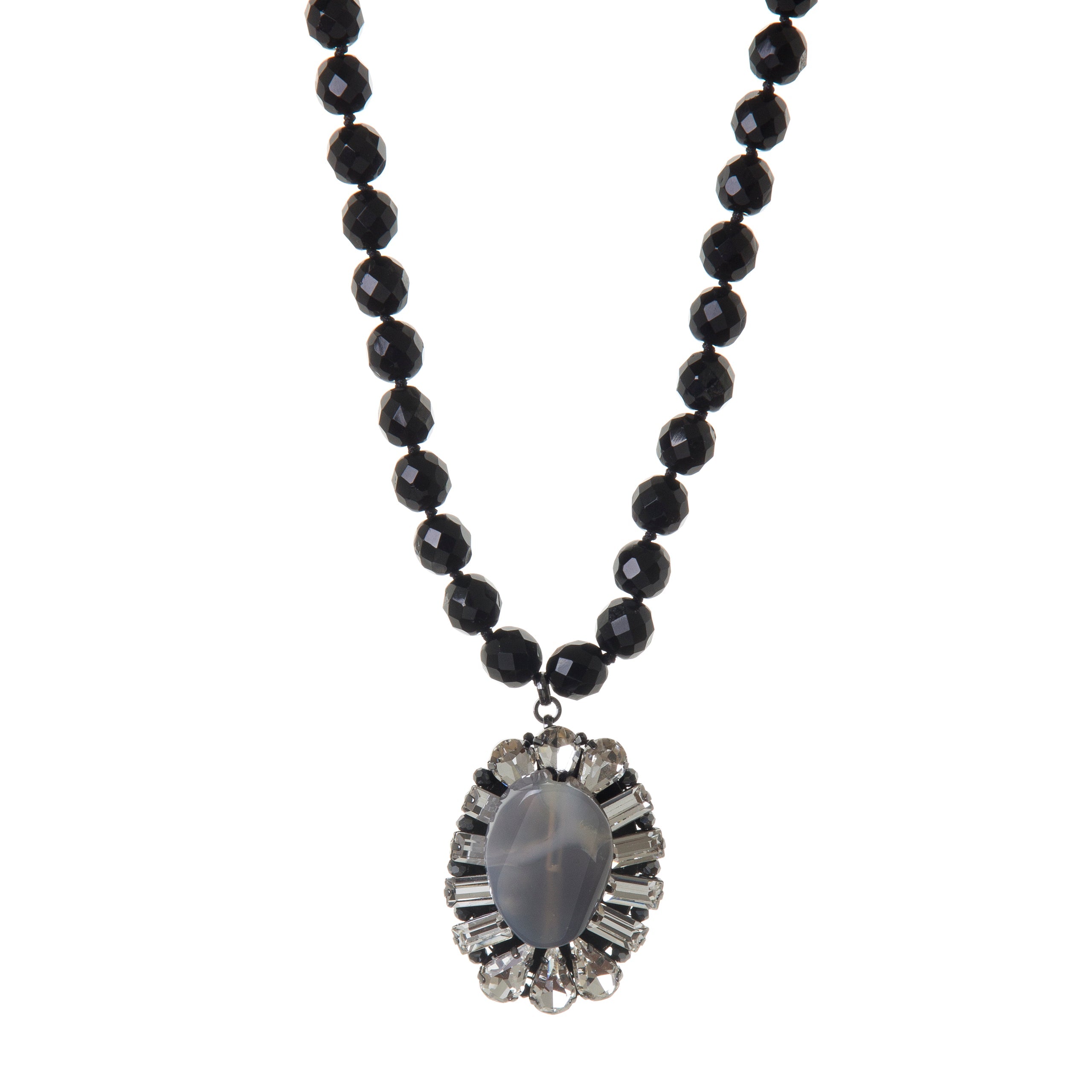 Collana di perline Marlene - Nero - Sodini Bijoux