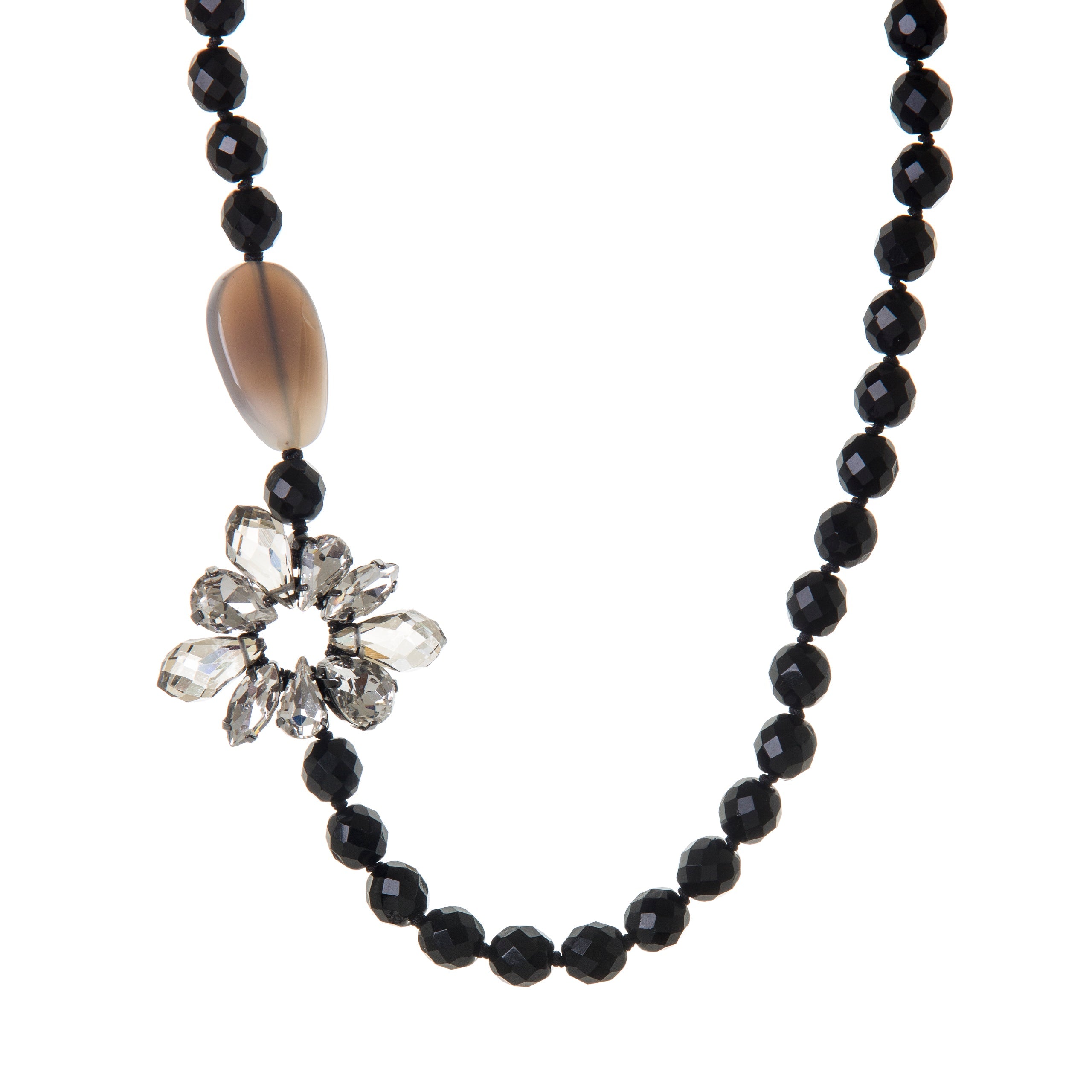 Collana di perline e charm Marlene - Nero - Sodini Bijoux