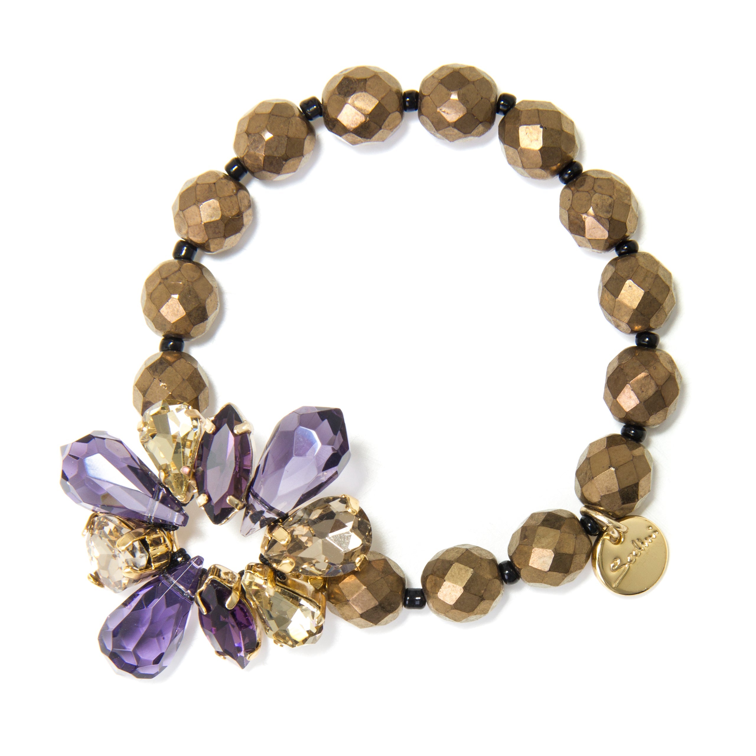 Bracciale elastico con stella di cristalli Marlene - Oro - Sodini Bijoux