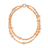 Collana a due fili Clorofilla - Pesca - Sodini Bijoux