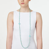 Long necklace Clorofilla - Turquoise - Sodini Bijoux