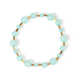 Spheres and bars elastic bracelet Clorofilla - Turquoise - Sodini Bijoux