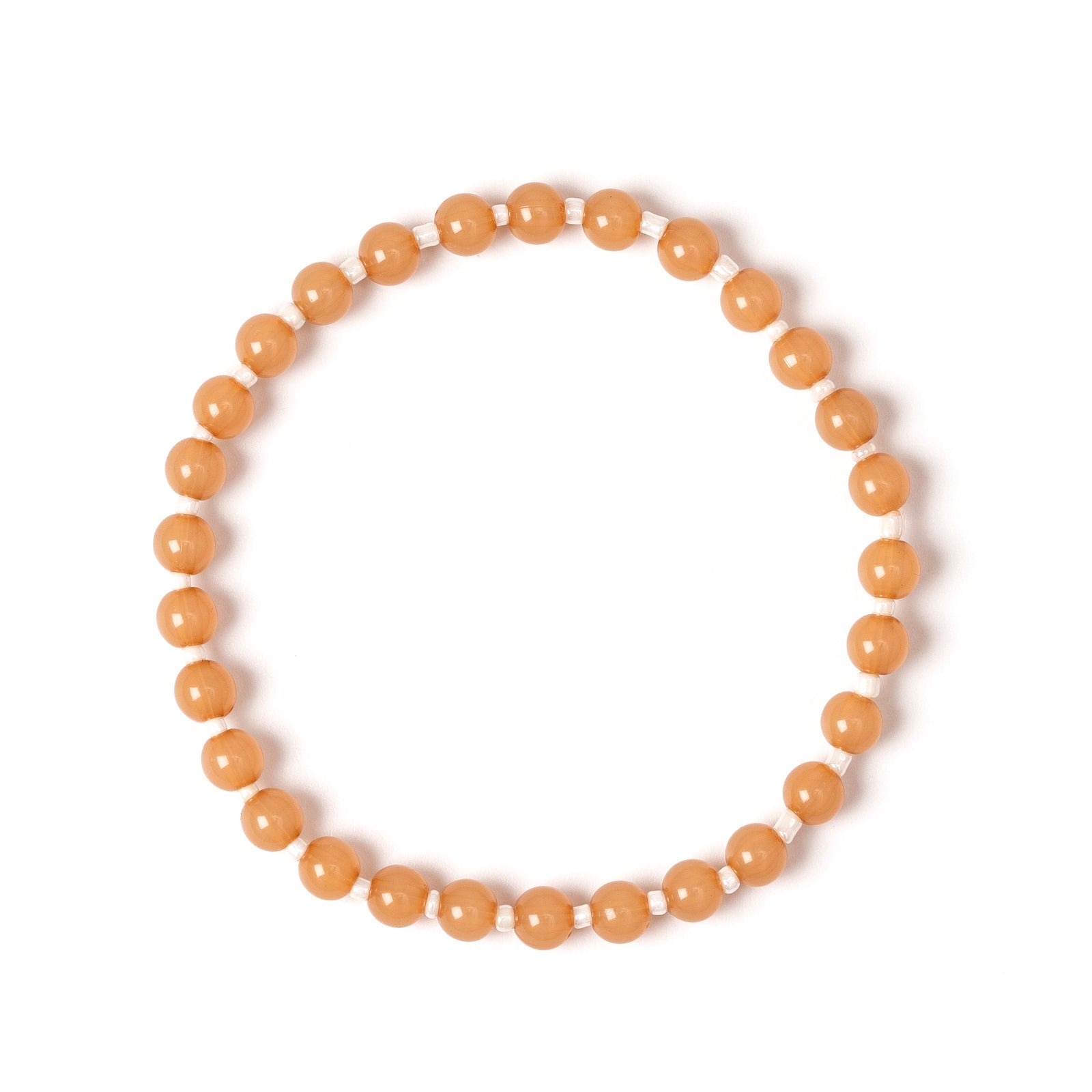 Bracciale elastico con piccole sfere Clorofilla - Pesca - Sodini Bijoux